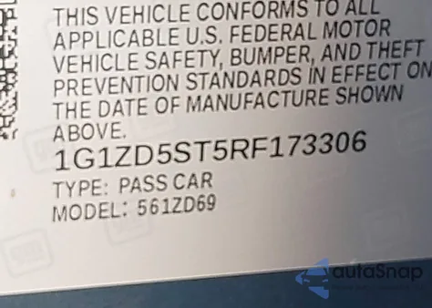 2024 Chevrolet Malibu Fwd 1Lt from USA, damaged, VIN 1G1ZD5ST5RF173306